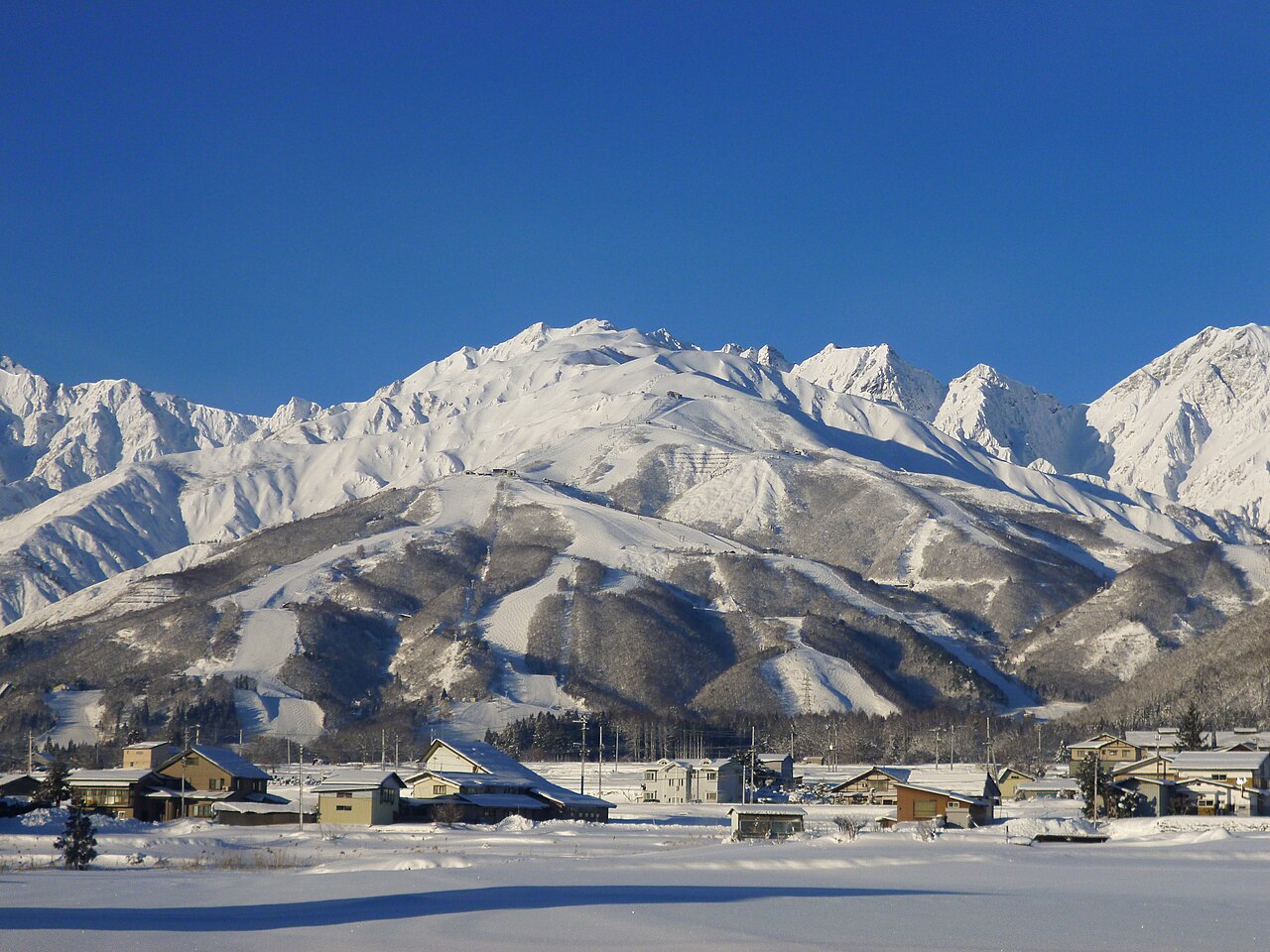 白馬の山並み